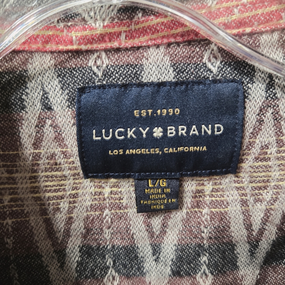 Lucky Brand Southwest Print Button Front Long Sleeve Shirt Size: Large - Picture 3 of 4